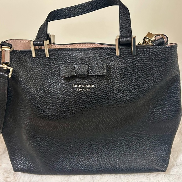 Kate Spade Black Textured Shoulder Bag - Picture 10 of 10
